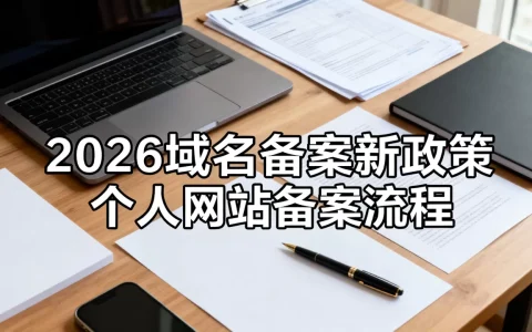 2026年域名备案新政策是什么？个人网站域名备案流程
