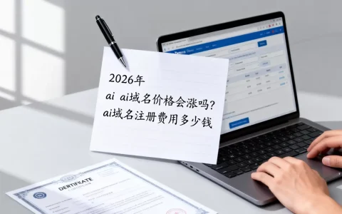 2026年ai域名价格会涨吗？ai域名注册费用多少钱
