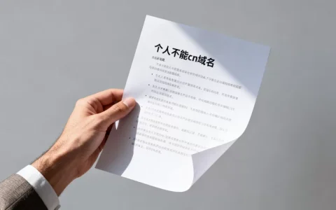 个人不能cn域名