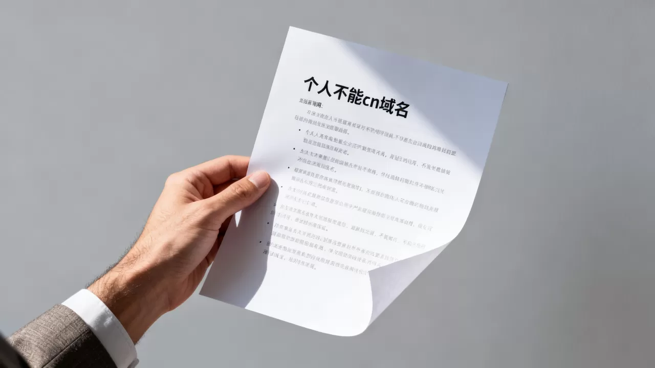 个人不能cn域名 个人不能cn域名