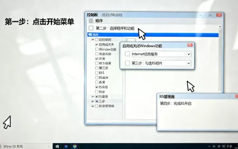 Win10怎么打开IIS管理器？Win10开启IIS管理器详细教程