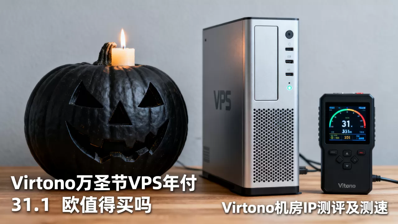Virtono万圣节VPS年付31.1欧值得买吗，Virtono机房IP测评及测速