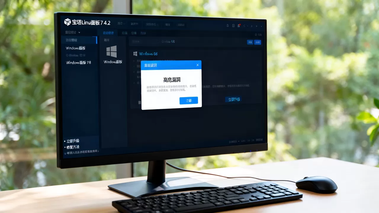 宝塔Linux面板7.4.2和Windows面板6.8版本存安全隐患需升级,宝塔面板高危漏洞修复方法 宝塔Linux面板7.4.2和Windows面板6.8版本存安全隐患需升级,宝塔面板高危漏洞修复方法