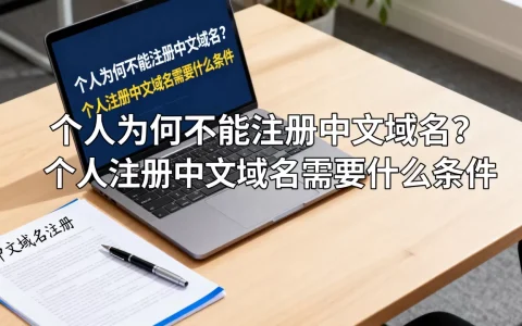 个人为何不能注册中文域名？个人注册中文域名需要什么条件