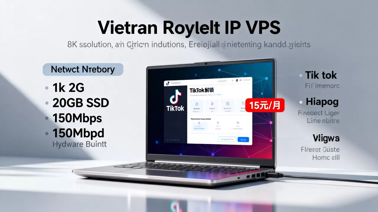 HostingViet越南便宜VPS永久7折优惠!越南原生IP VPS,解锁TikTok,15元/月/1核2G内存/20GB SSD/不限流量@150Mbps带宽 HostingViet越南便宜VPS永久7折优惠!越南原生IP VPS,解锁TikTok,15元/月/1核2G内存/20GB SSD/不限流量@150Mbps带宽