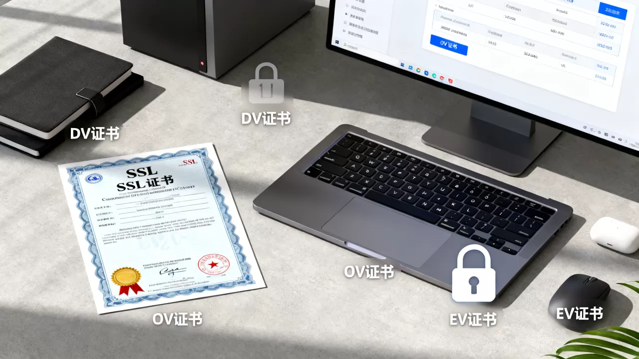 网站SSL证书怎么选？DV、OV、EV证书区别