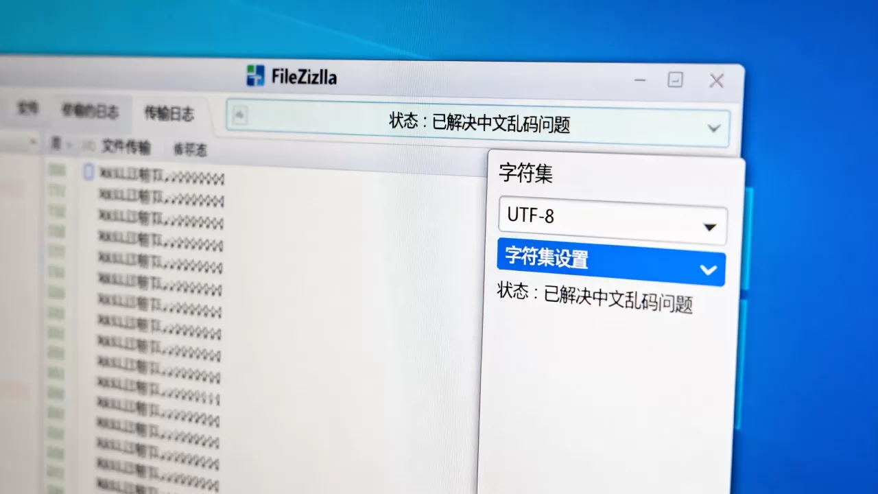FileZilla传文件中文乱码咋办?FTP中文乱码解决方法 FileZilla传文件中文乱码咋办?FTP中文乱码解决方法
