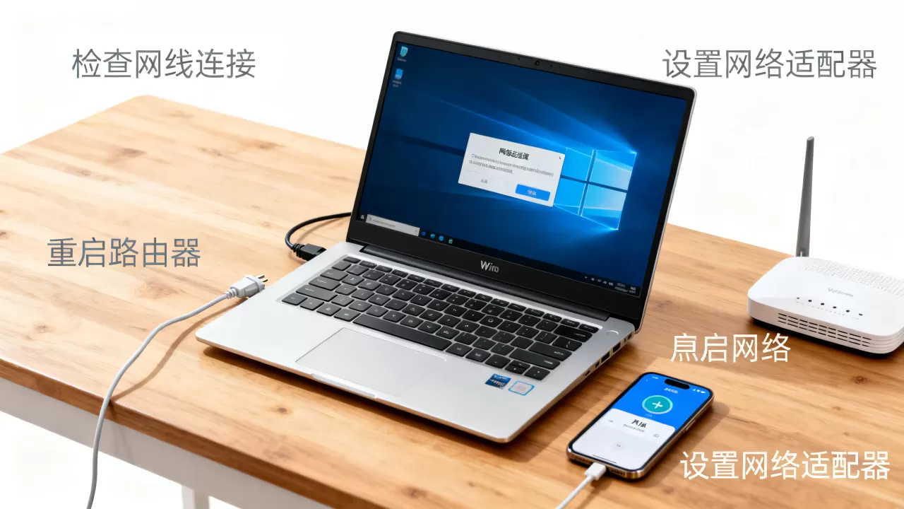 Win10程序闪退重启后断网怎么办？电脑重启后无法连接到网络的解决方法