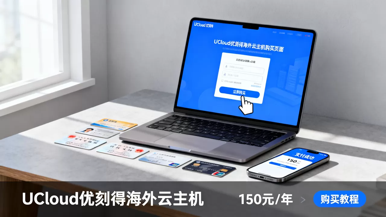 UCloud优刻得海外云主机怎么买?150元一年购买教程 UCloud优刻得海外云主机怎么买?150元一年购买教程