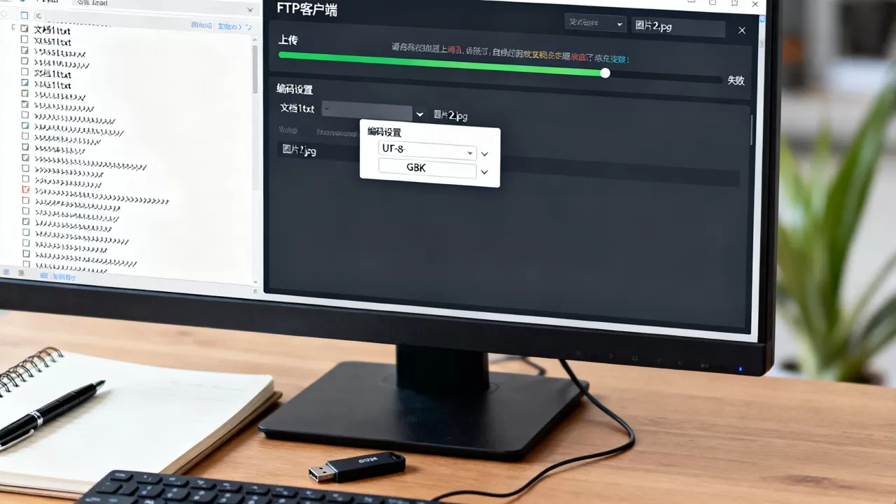 FTP客户端因编码问题无法上传怎么办？FTP上传文件乱码解决方法