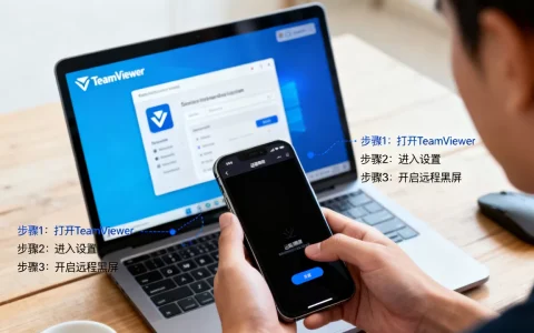 TeamViewer黑屏功能怎么使用？如何开启远程黑屏模式