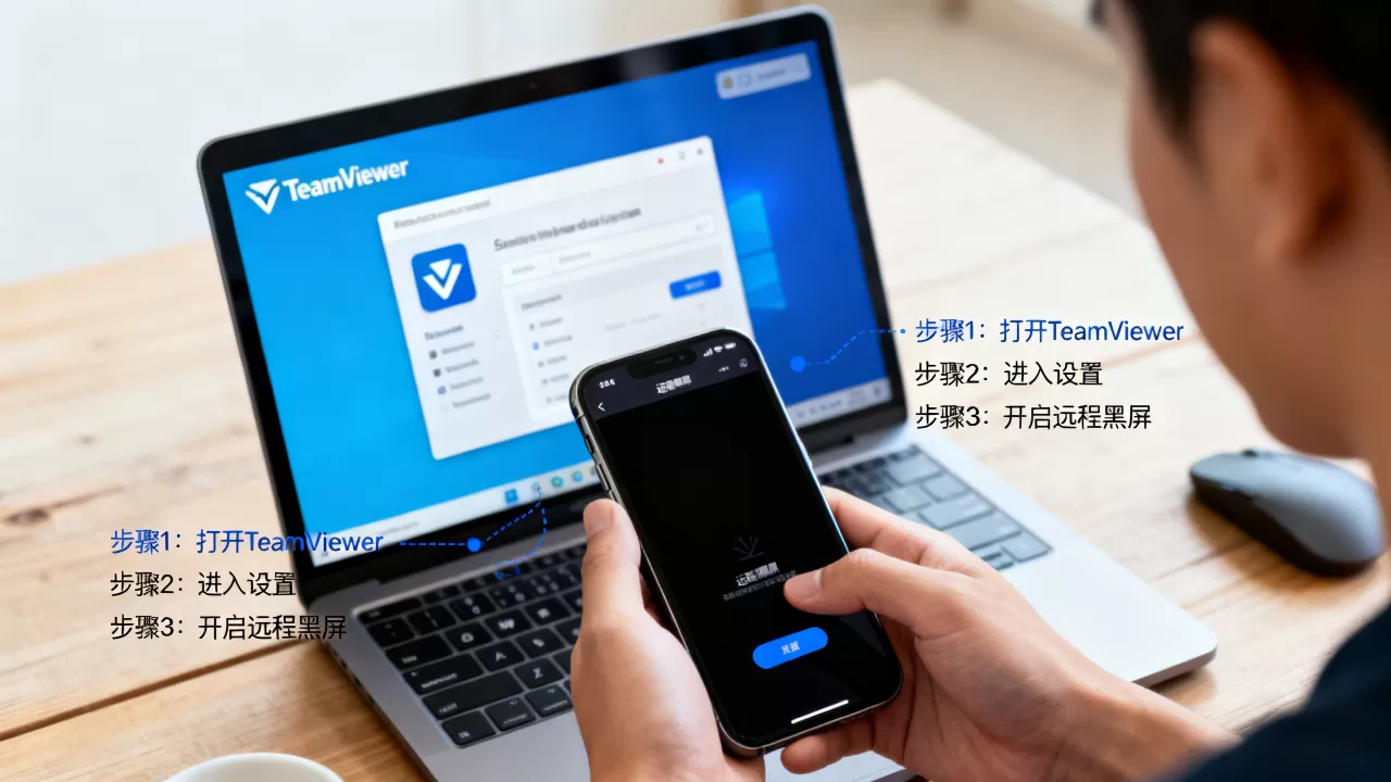 TeamViewer黑屏功能怎么使用?如何开启远程黑屏模式 TeamViewer黑屏功能怎么使用?如何开启远程黑屏模式