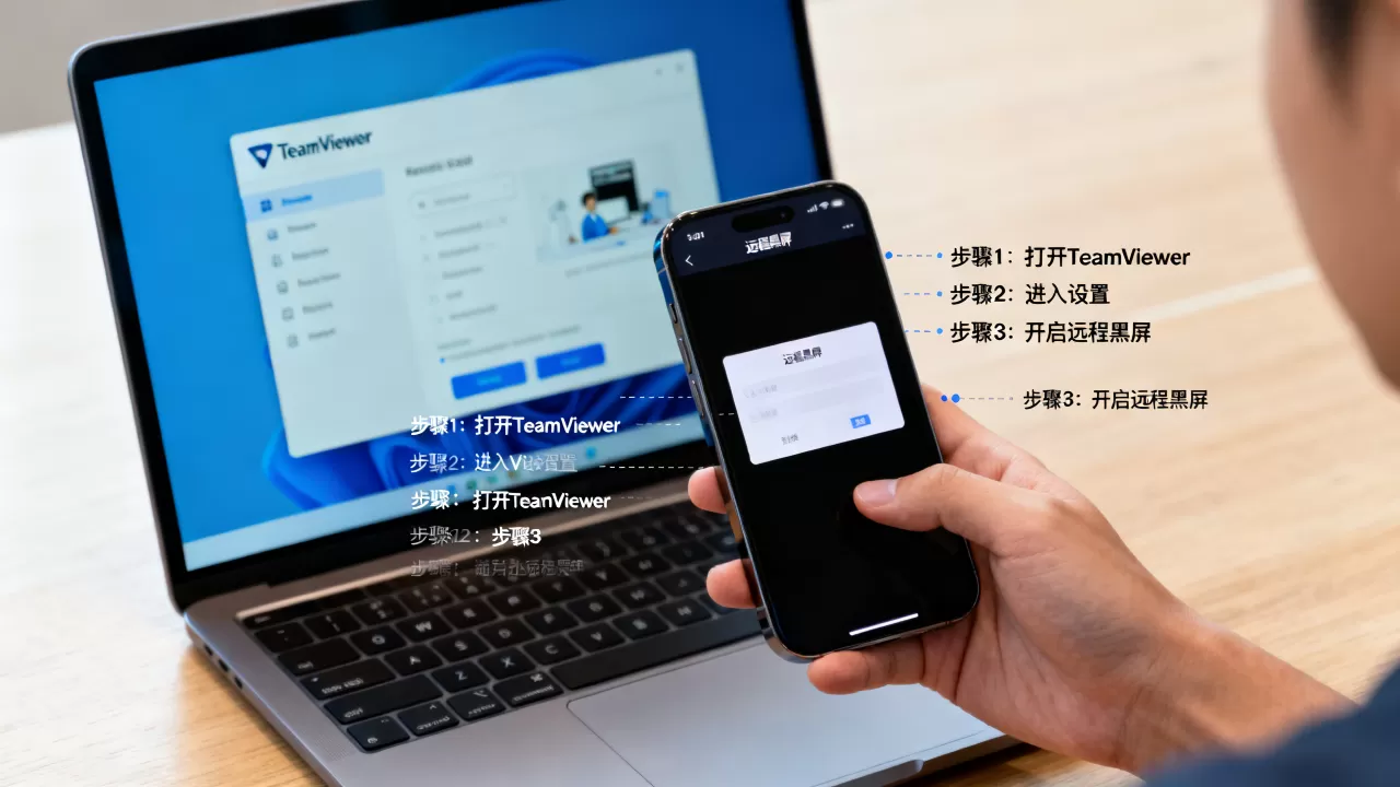 TeamViewer黑屏功能怎么使用?如何开启远程黑屏模式 TeamViewer黑屏功能怎么使用?如何开启远程黑屏模式