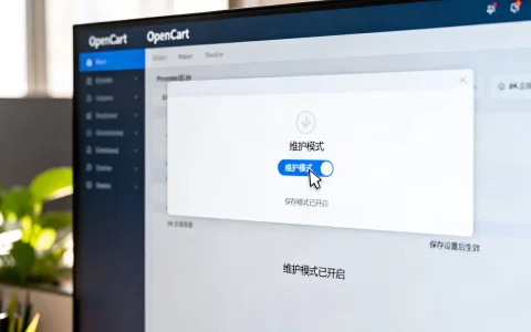 OpenCart网站如何开启维护模式？
