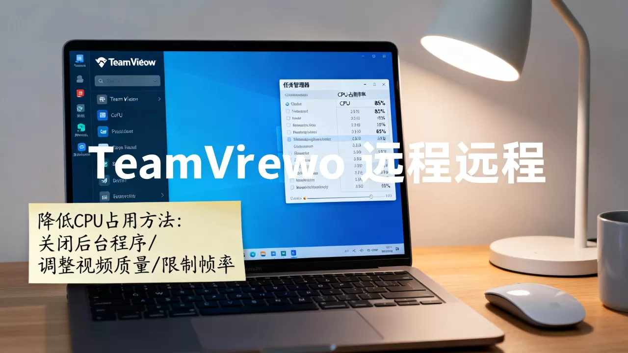 TeamViewer远程端CPU占用高怎么办?如何降低远程桌面CPU使用率 TeamViewer远程端CPU占用高怎么办?如何降低远程桌面CPU使用率
