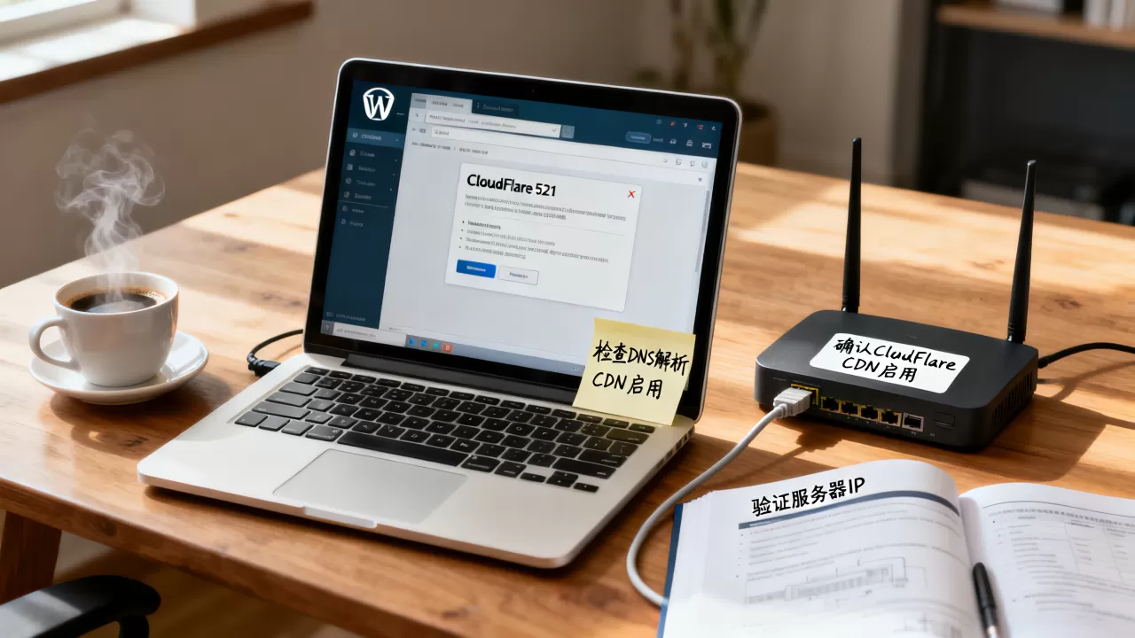 WordPress开启CloudFlare出现521错误怎么解决?521错误原因及修复方法 WordPress开启CloudFlare出现521错误怎么解决?521错误原因及修复方法