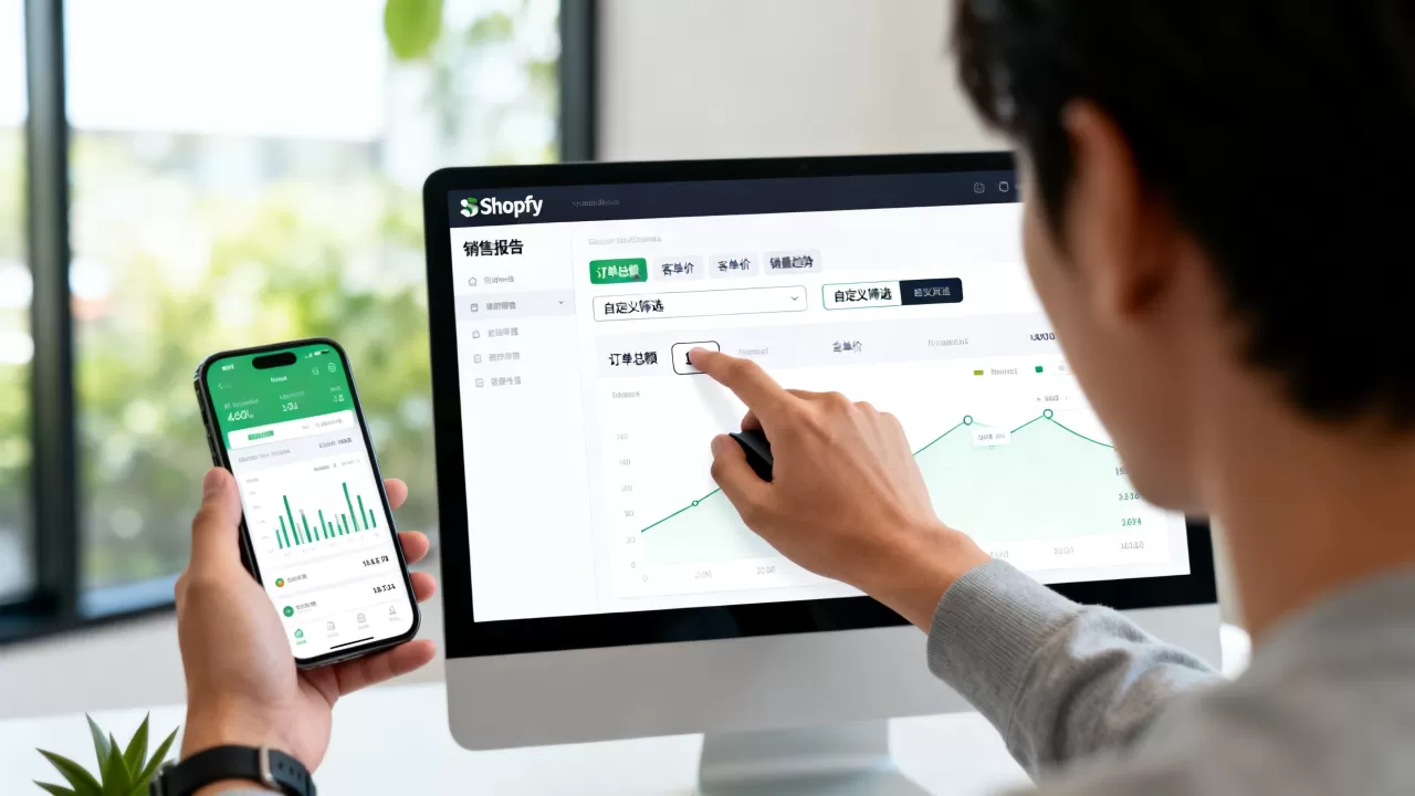 Shopify如何自定义查看销售报告?怎么看店铺销售数据 Shopify如何自定义查看销售报告?怎么看店铺销售数据