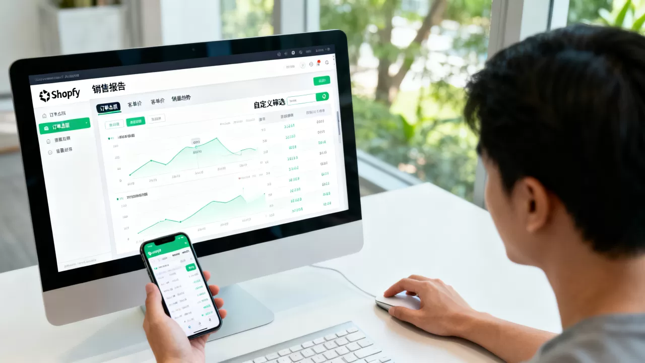 Shopify如何自定义查看销售报告?怎么看店铺销售数据 Shopify如何自定义查看销售报告?怎么看店铺销售数据