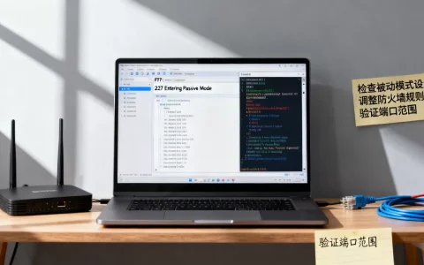 FTP连接站点出现227 Entering Passive Mode如何解决？ftp被动模式连接失败解决方法