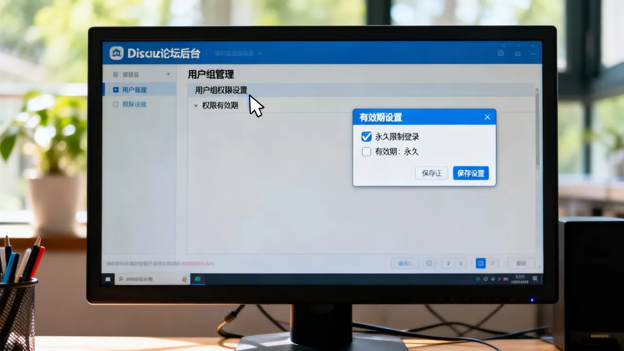 Discuz论坛用户权限有效期怎么设置？如何永久限制用户登录