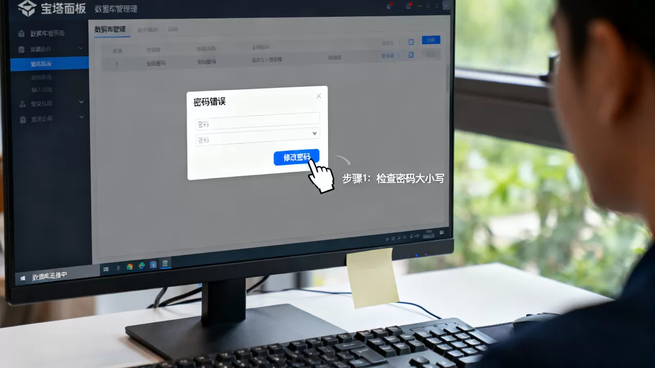 宝塔面板数据库管理密码错误的解决方法 宝塔面板数据库管理密码错误的解决方法
