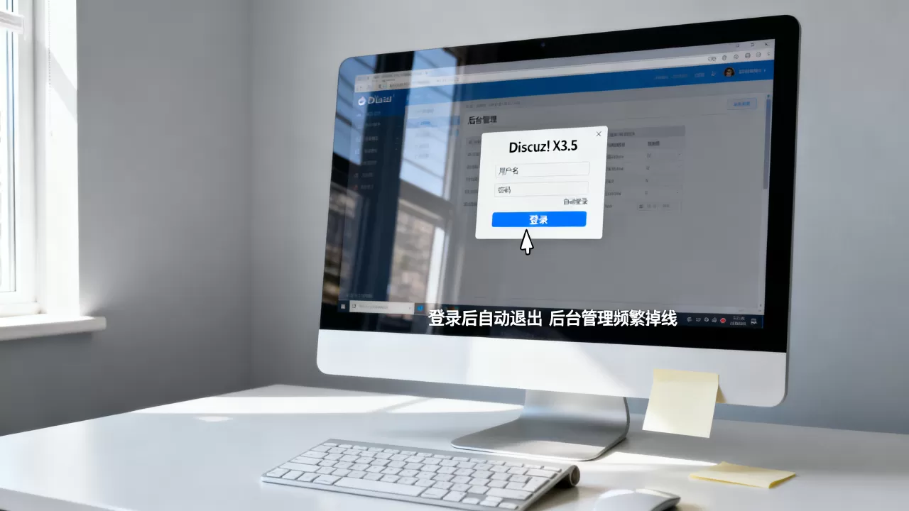 Discuz! X3.5登录后为何自动退出？后台管理频繁掉线怎么解决