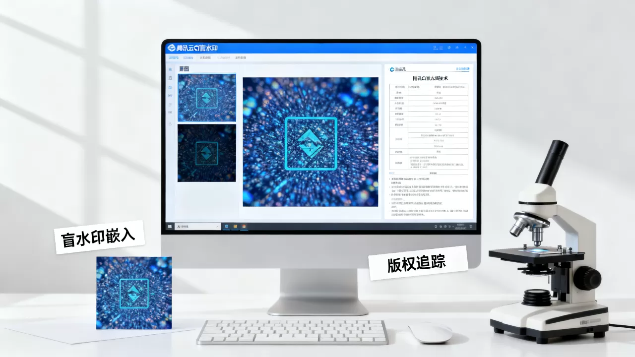 腾讯云CI盲水印如何防盗图？图片版权保护技术