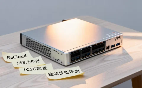 ReCloud主机年付188元英国VPS好用吗，1C1G配置建站性能评测