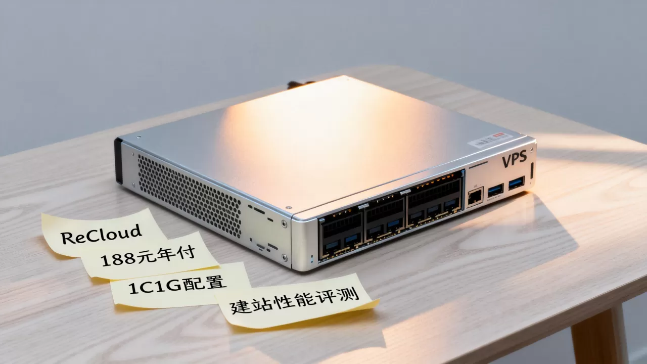 ReCloud主机年付188元英国VPS好用吗，1C1G配置建站性能评测