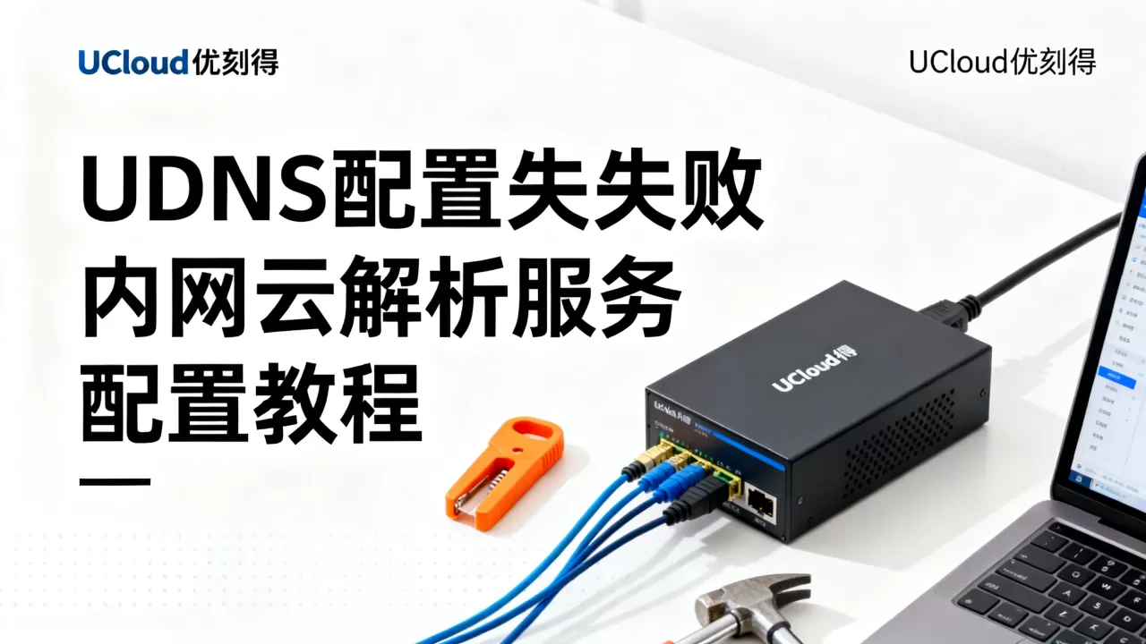 UDNS配置失败怎么办？UCloud优刻得内网云解析服务配置教程