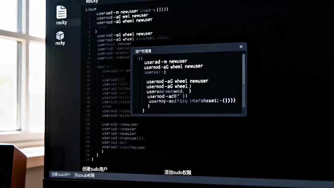 Rocky Linux怎么创建sudo用户?如何添加sudo权限 Rocky Linux怎么创建sudo用户?如何添加sudo权限