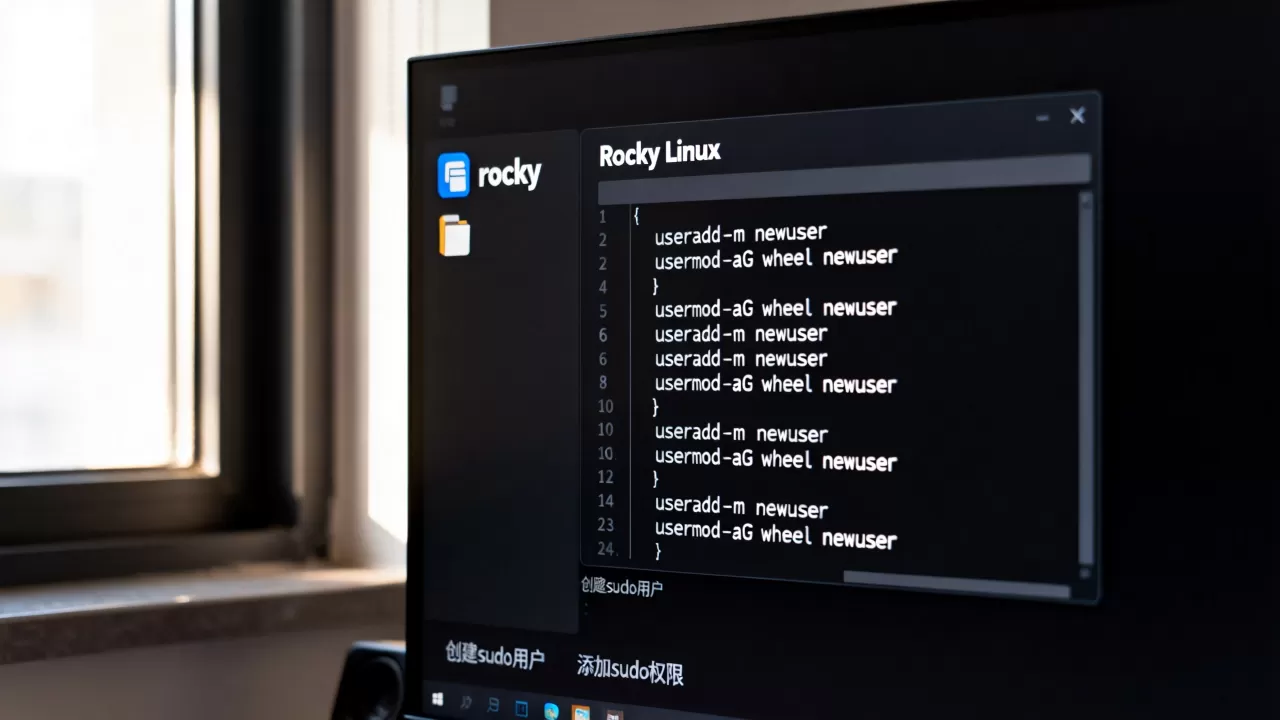 Rocky Linux怎么创建sudo用户?如何添加sudo权限 Rocky Linux怎么创建sudo用户?如何添加sudo权限