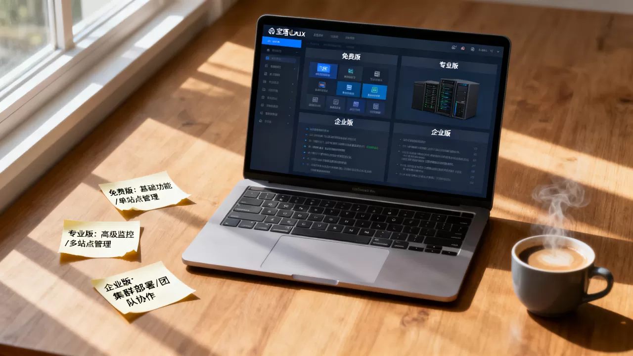 宝塔Linux面板免费版和专业版有什么区别?企业版适合个人站长吗 宝塔Linux面板免费版和专业版有什么区别?企业版适合个人站长吗