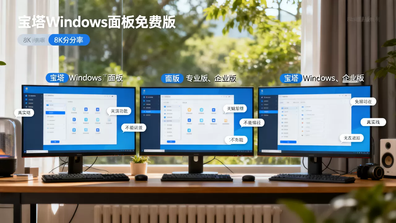 宝塔Windows面板免费版专业版企业版有啥区别?宝塔面板各版本功能对比 宝塔Windows面板免费版专业版企业版有啥区别?宝塔面板各版本功能对比