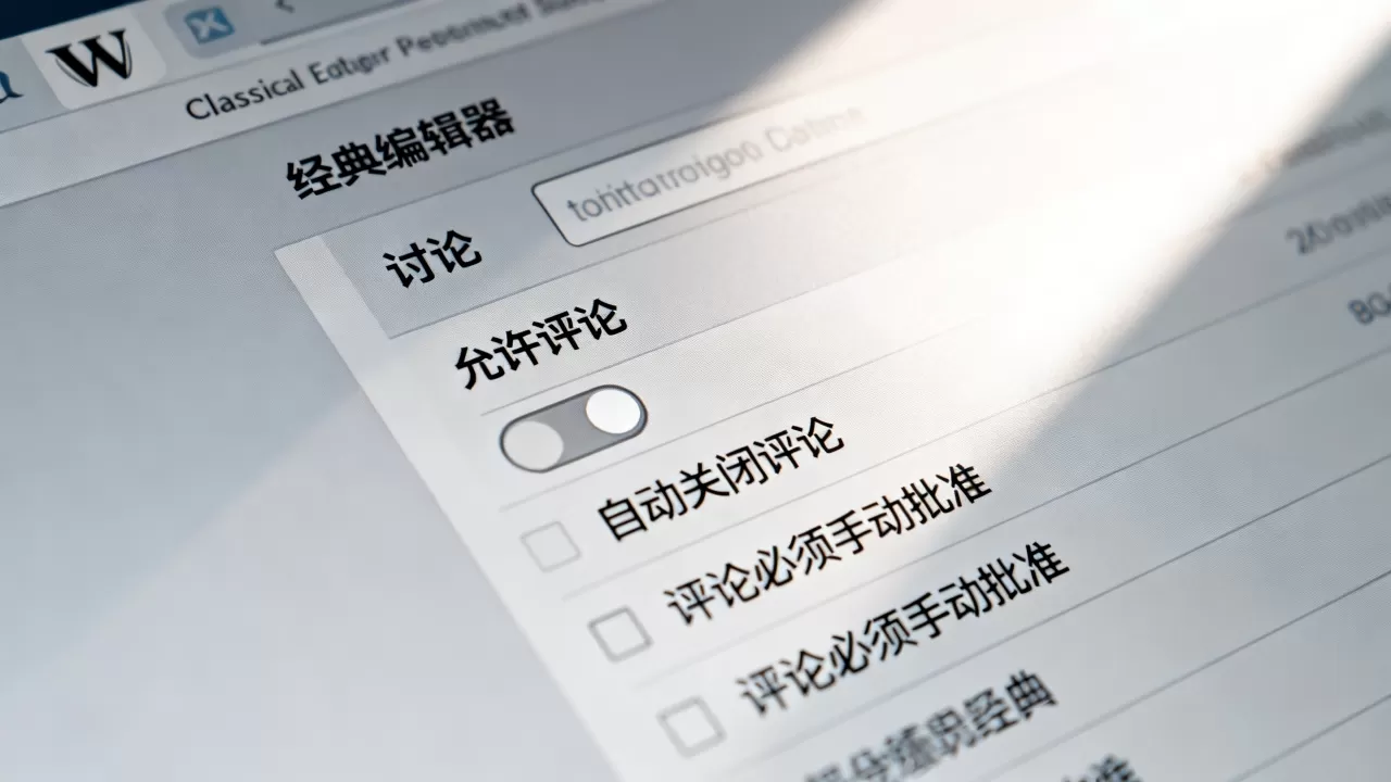 WordPress经典编辑器怎么开启评论功能?wordpress后台如何启用评论 WordPress经典编辑器怎么开启评论功能?wordpress后台如何启用评论