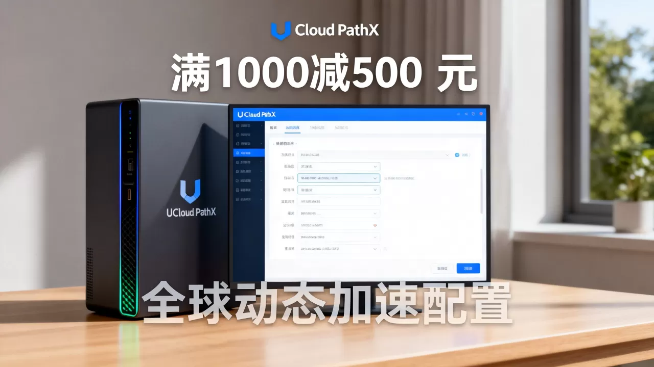 UCloud PathX满1000减500元是真的吗?全球动态加速怎么配置 UCloud PathX满1000减500元是真的吗?全球动态加速怎么配置