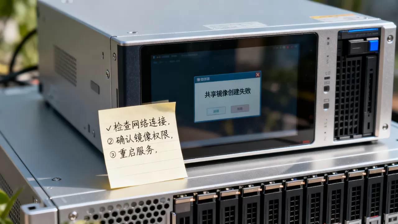 共享镜像为何无法使用？共享镜像创建失败怎么解决