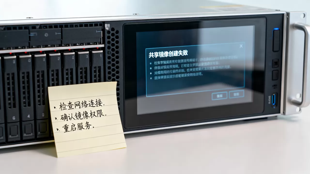 共享镜像为何无法使用？共享镜像创建失败怎么解决