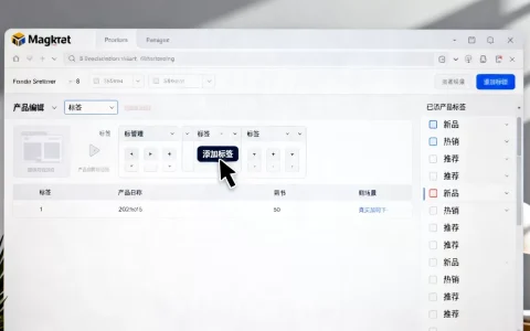 Magento商店如何添加产品标签？