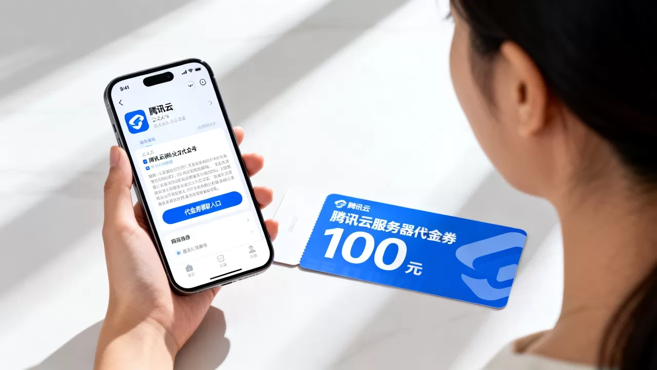 腾讯云新老用户关注公众号领100元券是真的吗？腾讯云服务器代金券领取入口