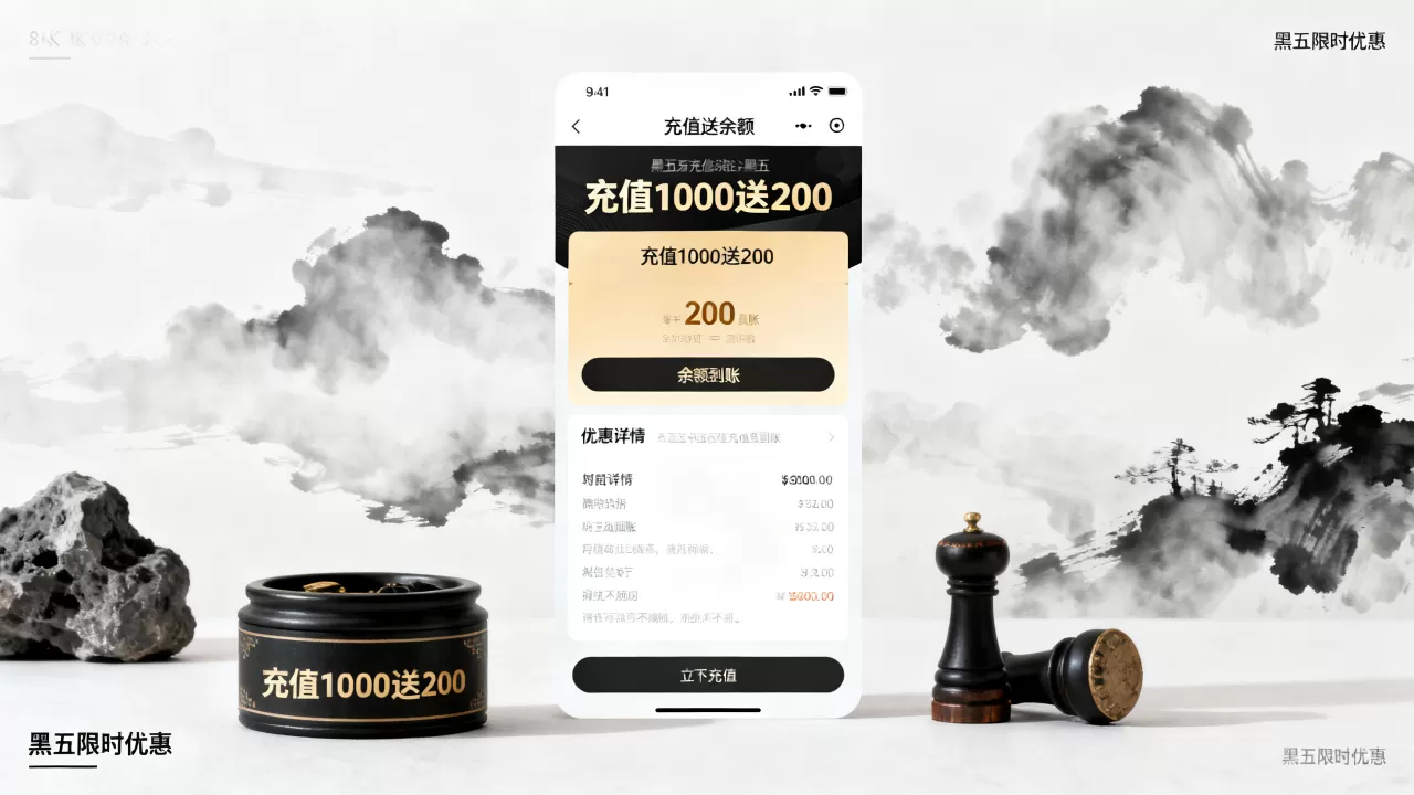 水墨云黑五活动充值送余额是真的吗?黑五活动充值优惠详情 水墨云黑五活动充值送余额是真的吗?黑五活动充值优惠详情