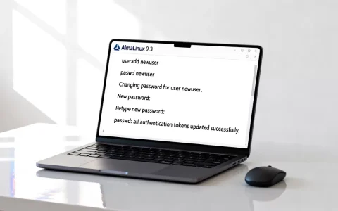 AlmaLinux命令行怎么创建用户？linux创建新用户命令