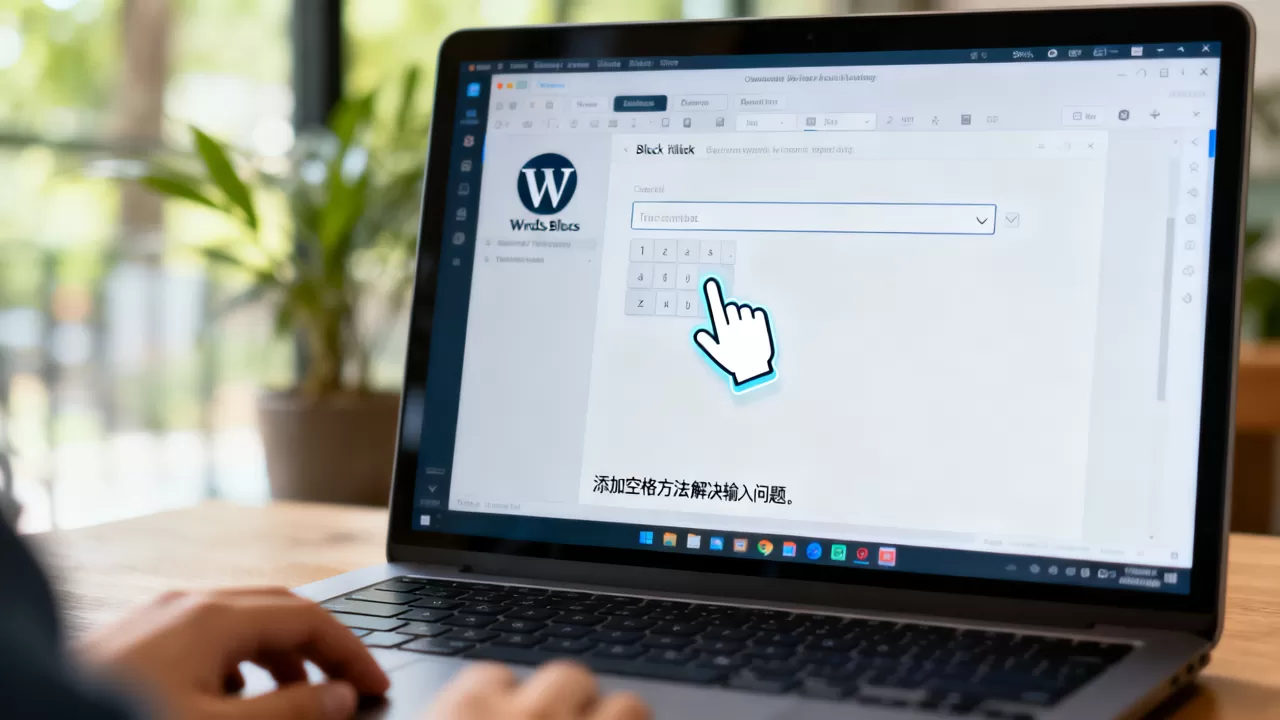 WordPress块编辑器怎么加空格？WordPress编辑器无法输入空格怎么办