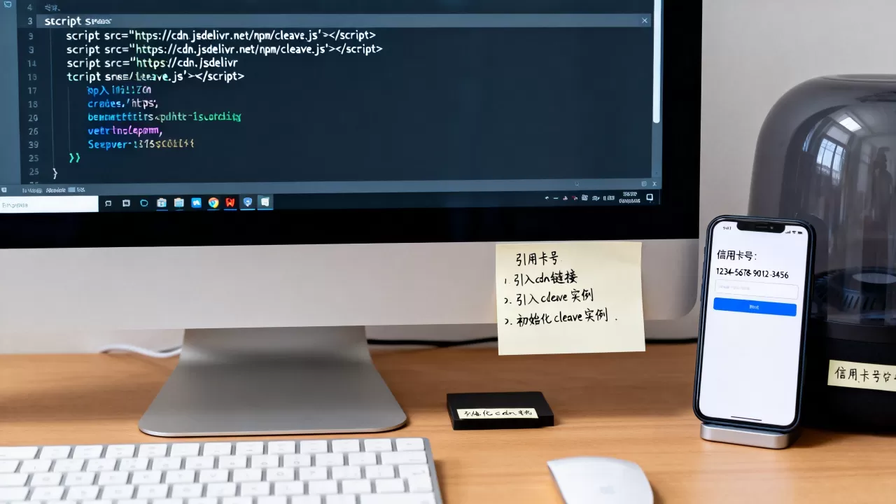 cleave.js cdn怎么引用？cleave.js使用教程