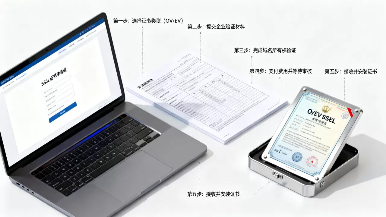 如何申请OV/EV SSL证书?SSL证书申请流程详解 如何申请OV/EV SSL证书?SSL证书申请流程详解