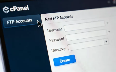 如何新建cPanel FTP账户？cPanel面板添加FTP账号教程