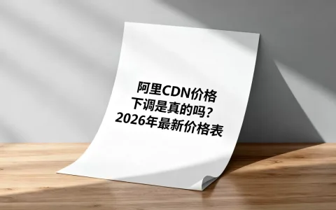 阿里CDN价格下调是真的吗？2026年最新价格表