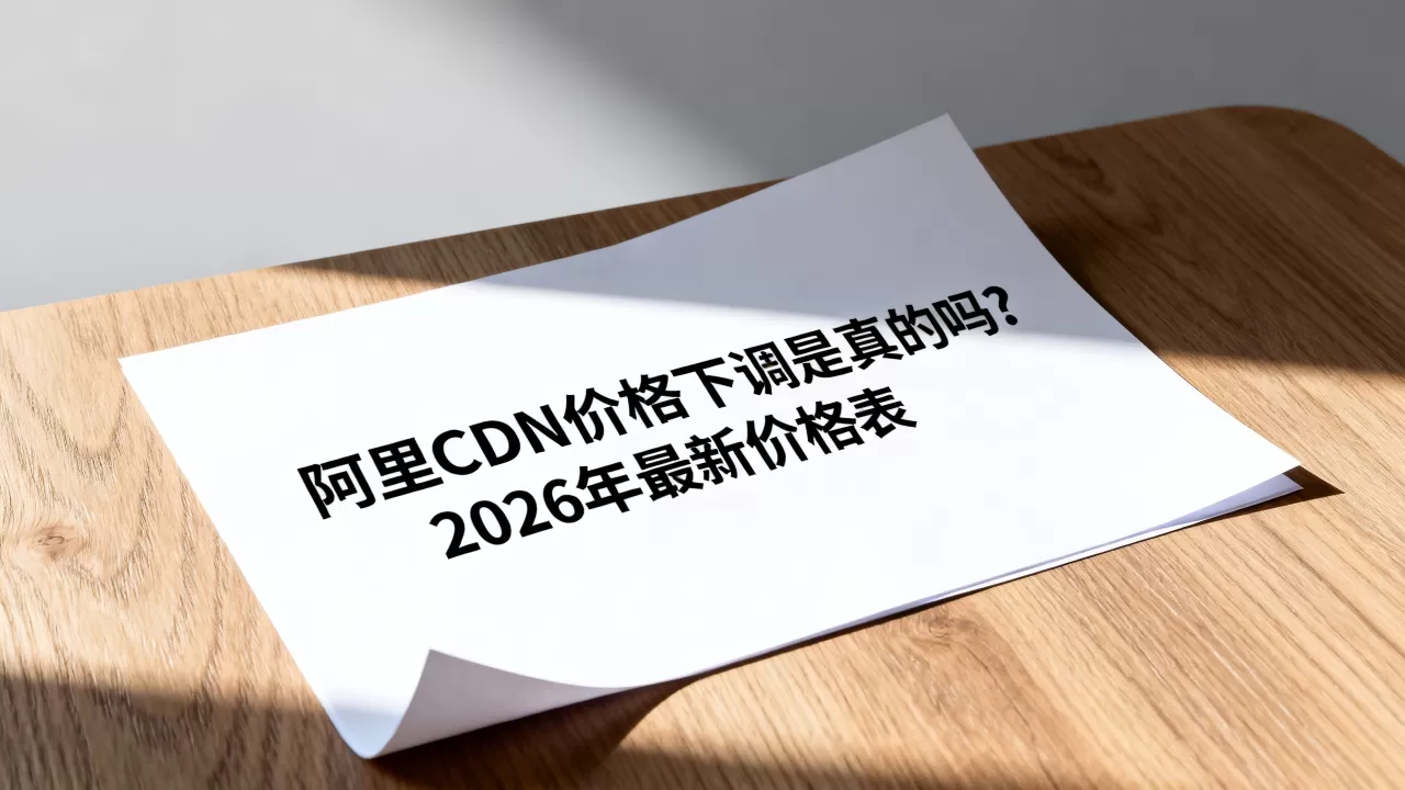 阿里CDN价格下调是真的吗?2026年最新价格表 阿里CDN价格下调是真的吗?2026年最新价格表