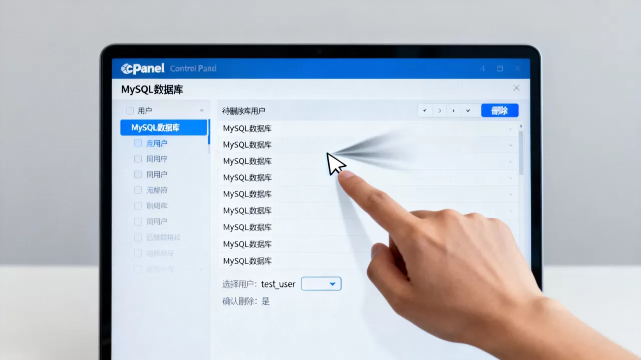 如何在cPanel删除MySQL数据库用户?cPanel删除数据库用户详细教程 如何在cPanel删除MySQL数据库用户?cPanel删除数据库用户详细教程