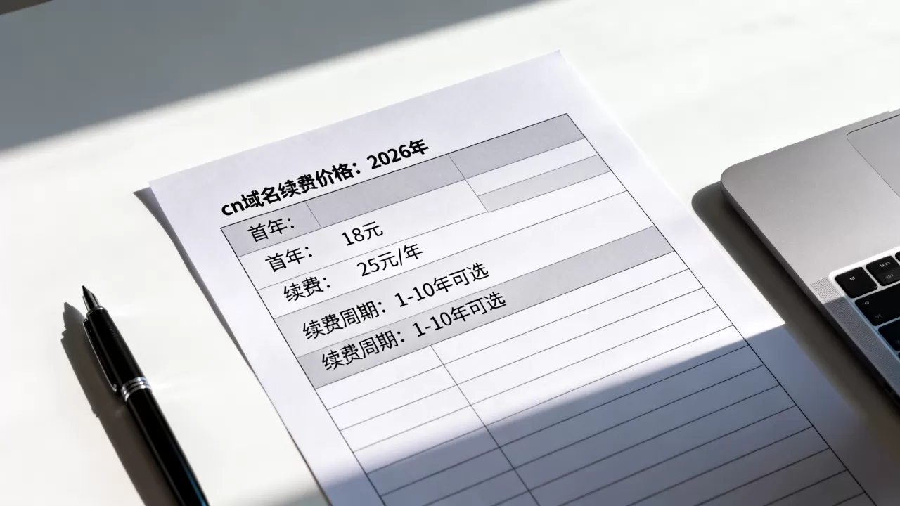 cn域名续费多少钱一年?2026年最新域名续费价格表 cn域名续费多少钱一年?2026年最新域名续费价格表